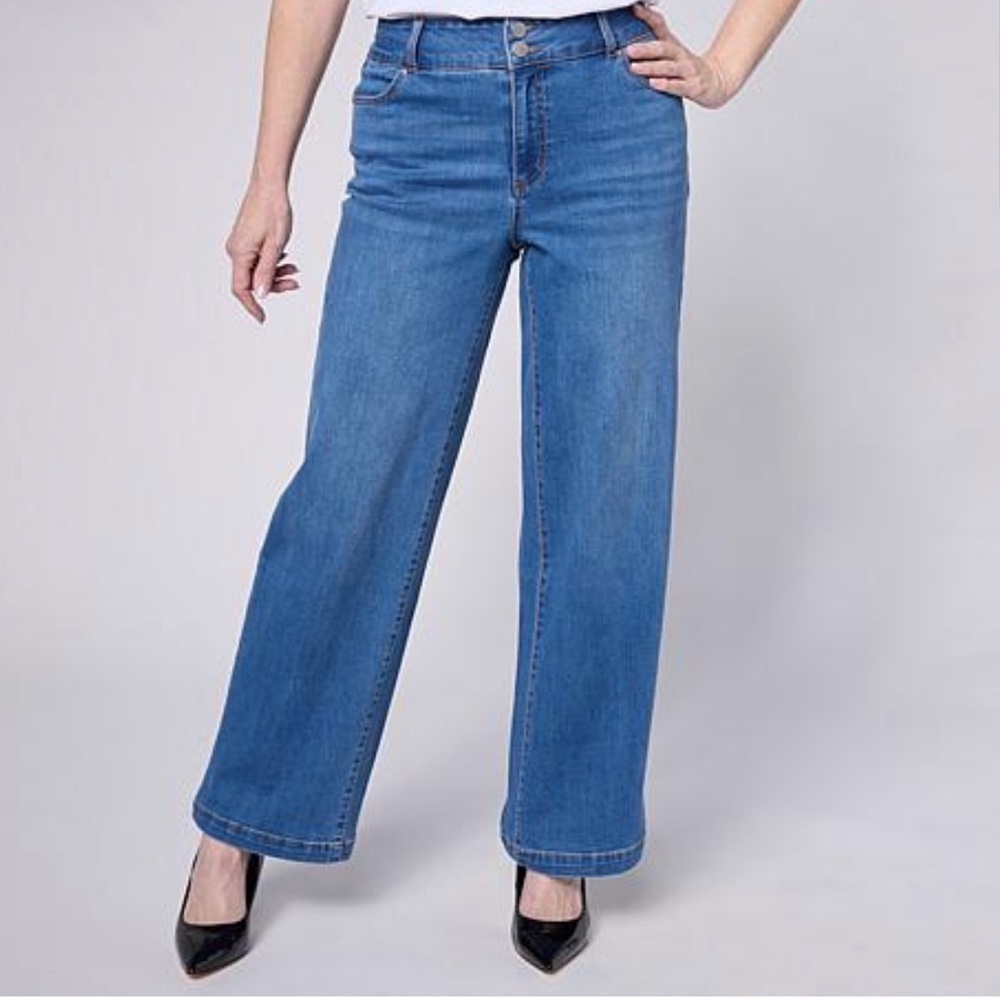 G by Guiliana G5 Stretch Stretch Denim Full Length Trouser Medium Wash
